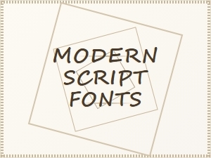 Art Deco–inspired Modern Script Fonts